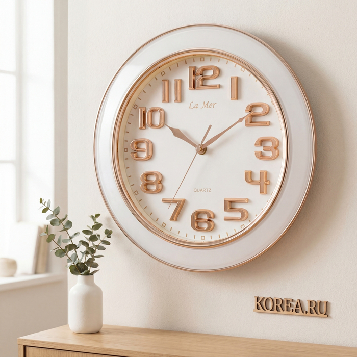 Настенные часы La Mer GD003052 – элегантные часы в современном стиле 300х300 мм, изображение 2