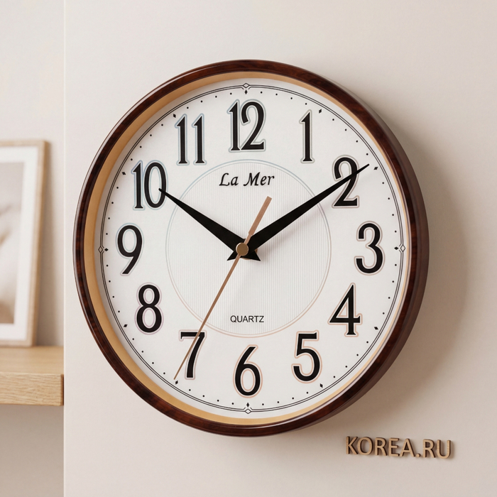 Часы настенные La Mer GD018-2 с подставкой для настольного варианта  200х200 мм, изображение 2