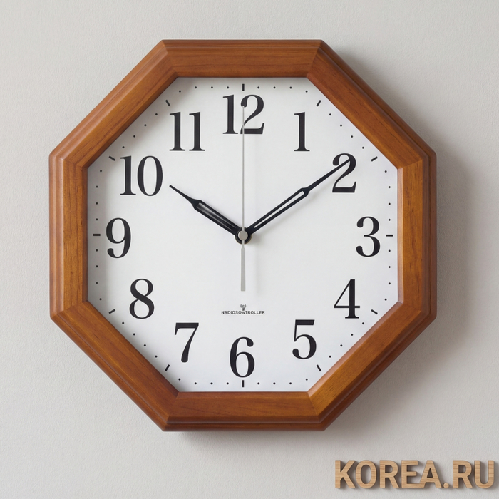 Настенные часы Lamer GL230 восьмигранные с плавным ходом 310x310 мм