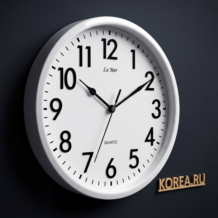 Настенные часы La Mer GD204004 белые классический стиль 257 мм, изображение 2