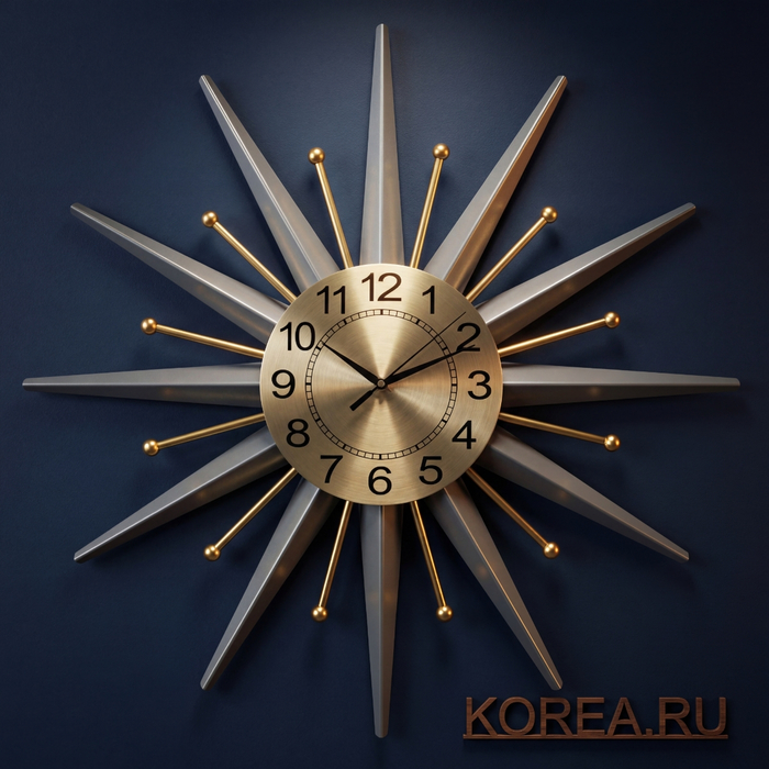 Часы Stella ST1901 звезда для интерьера гостиной и спальни 70х70, изображение 2