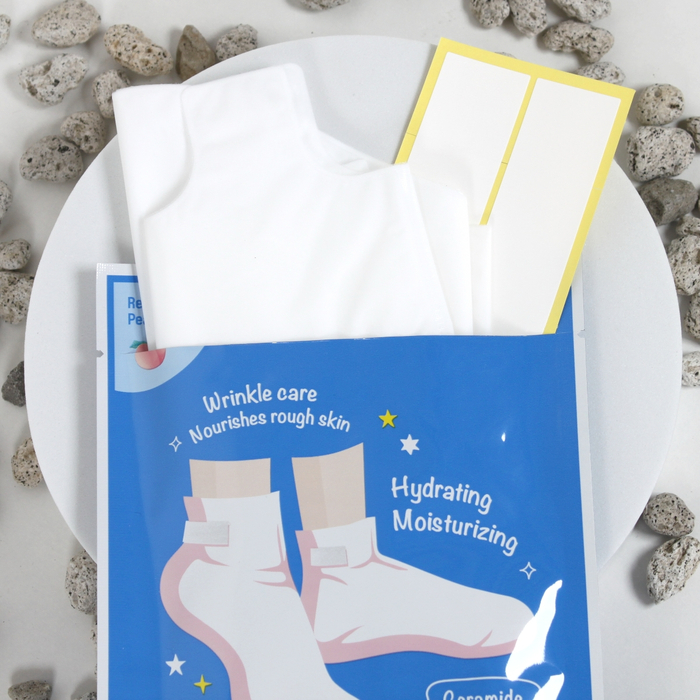 Увлажняющие шелковые носки Dermal с коллагеновой эссенцией: восстановление и омоложение кожи ног, изображение 3