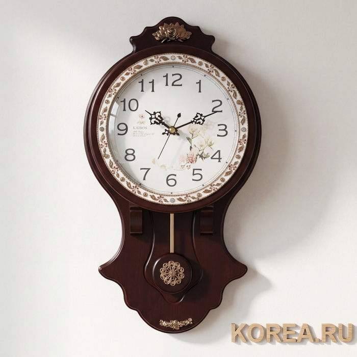 Настенные часы KAIROS KS3008 классические с маятником 465×260 мм
