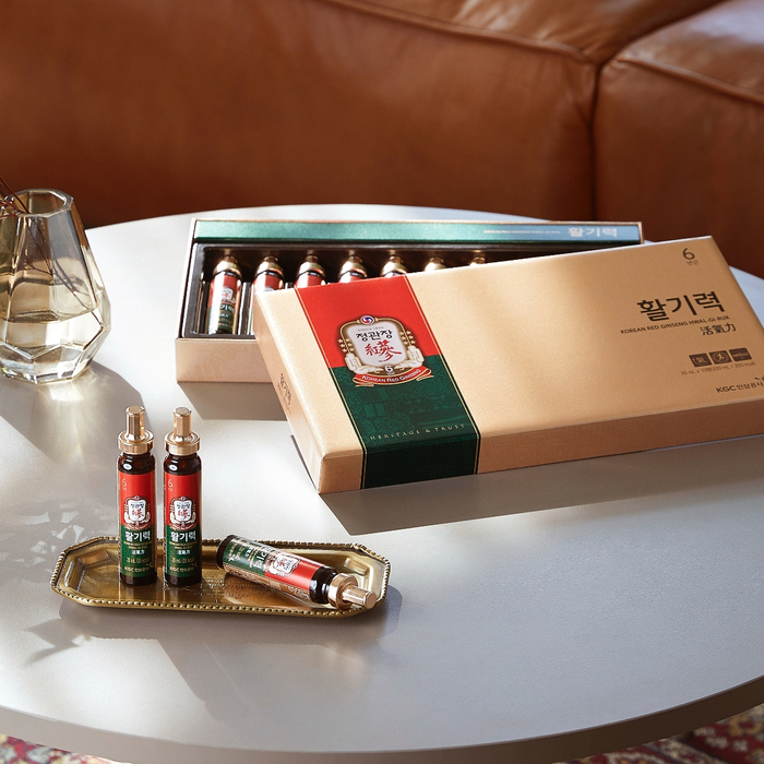 Тонизирующий напиток из корня корейского красного женьшеня KGC Hwal‑Gi‑Ruk, 6‑летний, без кофеина, 20 мл х 10 бут., изображение 2