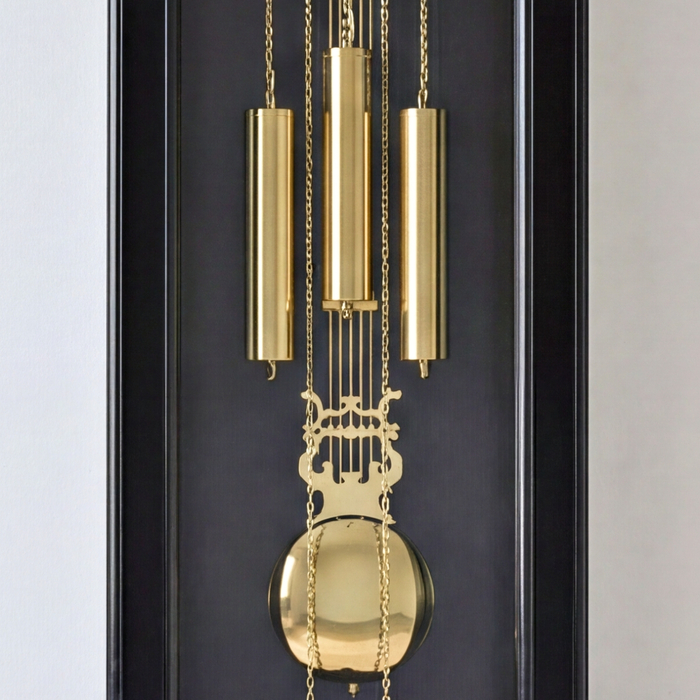 Напольные часы SINIX 925ES классический черный корпус с маятником 1920x520x260 мм, изображение 6