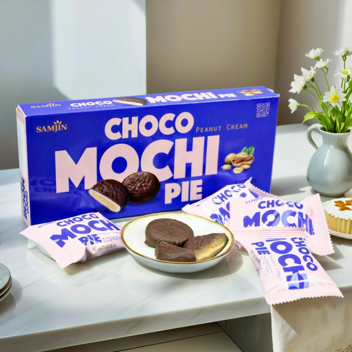 Моти в шоколаде с арахисом - Choco Mochi Cake 150г. (25г*6шт)., Вкус: арахис