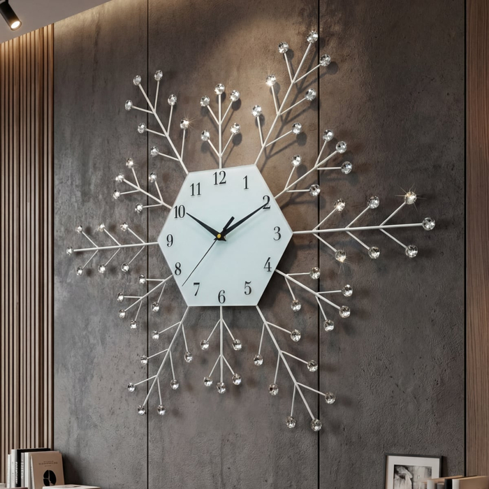 Настенные часы Stella ST1142 белые металлические 650х650 мм с бесшумным механизмом, изображение 2