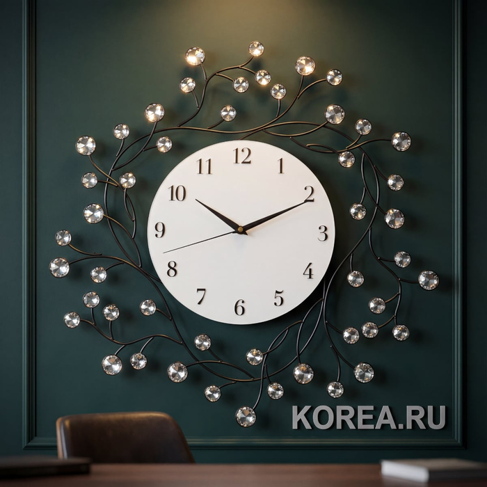 Декоративные настенные часы Stella ST1112 с кристаллами: элегантное украшение для современного интерьера, изображение 2